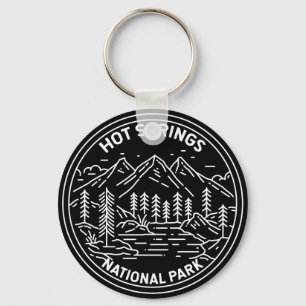 Hot Springs National Park Arkansas Monoline Key Ring