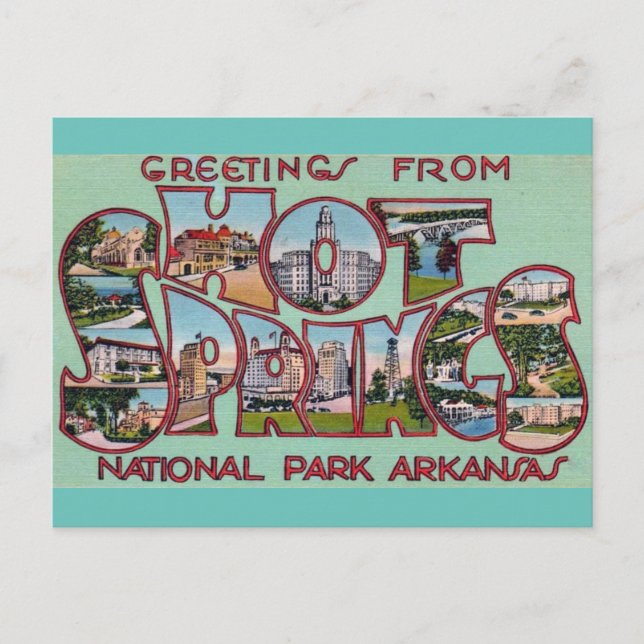 Hot Springs National Park Arkansas Postcard (Front)
