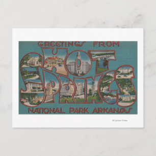 Hot Springs National Park, Arkansas Postcard