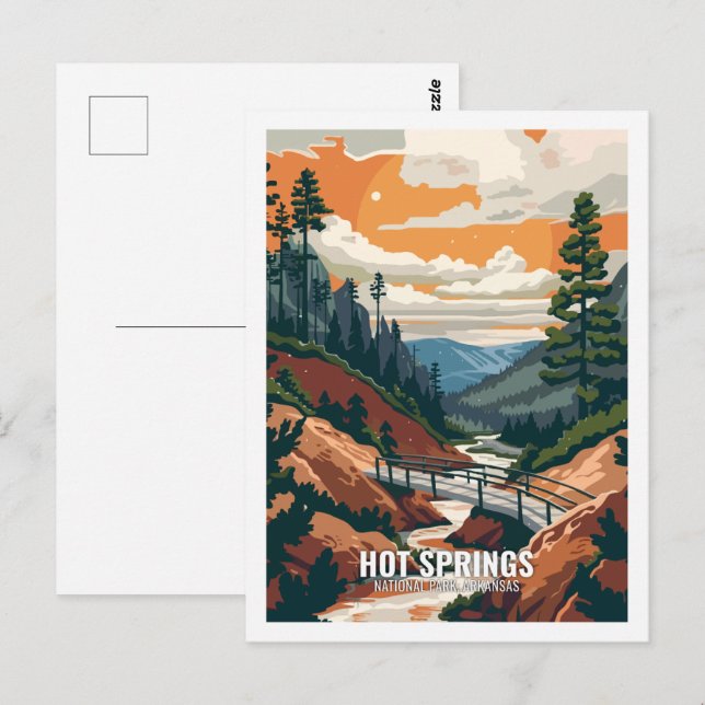 Hot Springs National Park Arkansas USA  Postcard (Front/Back)