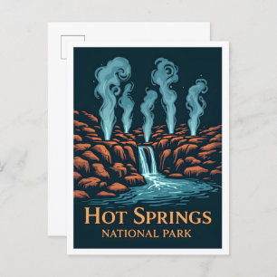 Hot Springs National Park Arkansas USA Travel Postcard