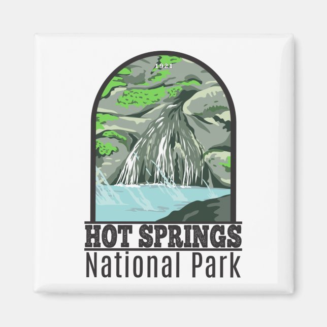 Hot Springs National Park Arkansas Vintage  Magnet (Front)