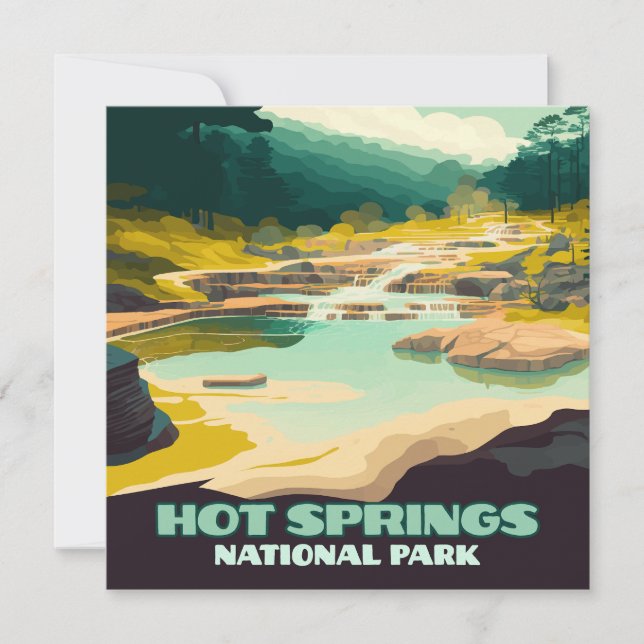 Hot Springs National Park Arkansas Vintage Retro  (Front)