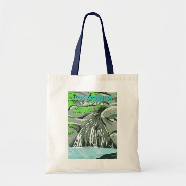 Hot Springs National Park Arkansas Vintage  Tote Bag (Front)