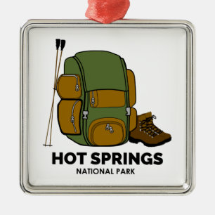 Hot Springs National Park Backpack Metal Tree Decoration
