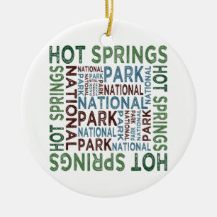 Hot Springs National Park Ceramic Tree Decoration
