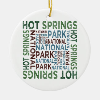 Hot Springs National Park Ceramic Tree Decoration