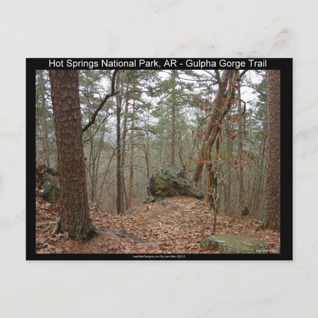 Hot Springs National Park Gulpha Gorge Trail Postcard (Front)