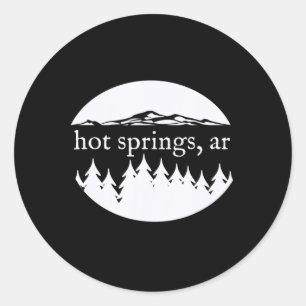 Hot Springs National Park In Arkansas Nature Vacat Classic Round Sticker