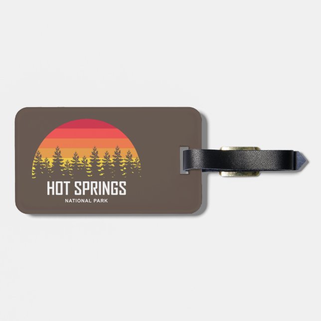 Hot Springs National Park Luggage Tag (Back Horizontal)