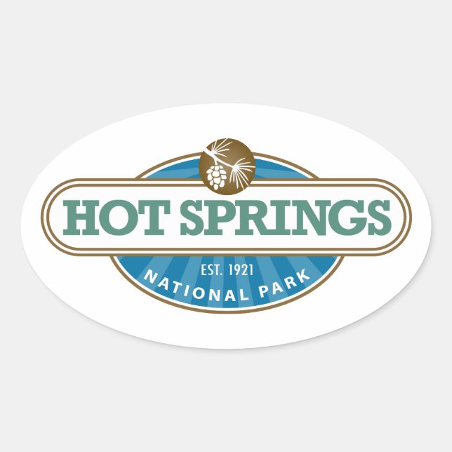 Hot Springs National Park Oval Sticker (Front)