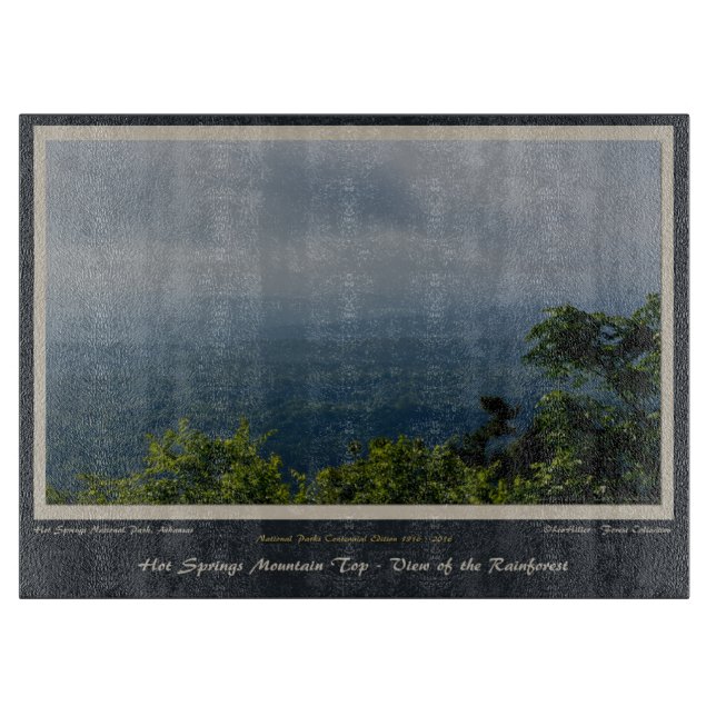 Hot Springs National Park Rainforest Centennial Ed Cutting Board (Front)
