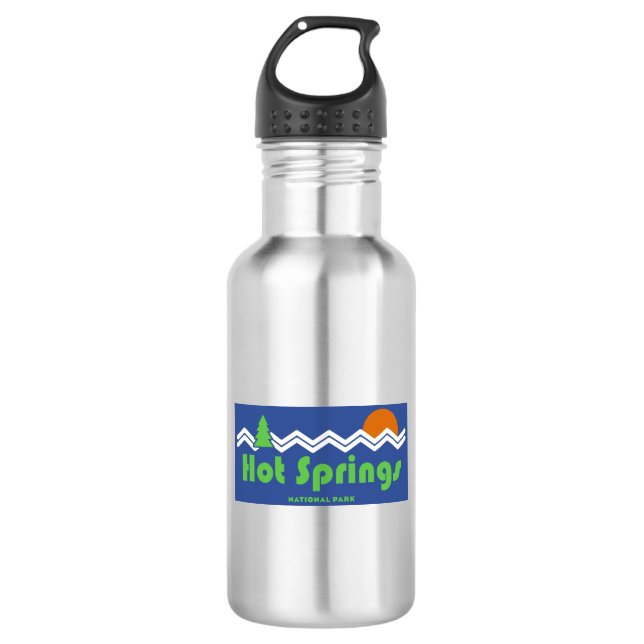 Hot Springs National Park Retro 532 Ml Water Bottle (Front)
