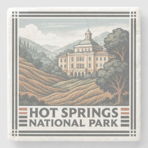 Hot Springs National Park Stone Coaster