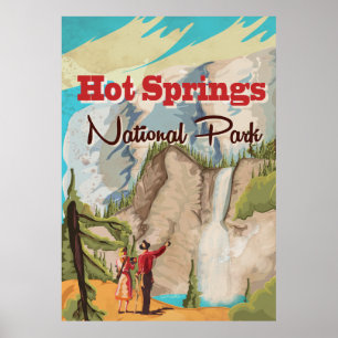 Hot Springs National Park travel poster