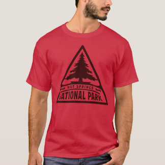 Hot Springs National Park Tree Triangle Brown T-Shirt