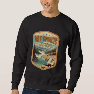 Hot Springs National Park Vintage Hexagonal Poster Sweatshirt
