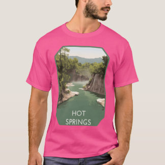 Hot Springs National Park Vintage Travel Art T-Shirt