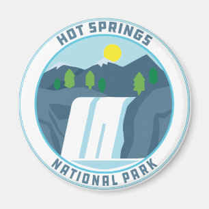 Hot Springs National Park waterfall Arkansas Magnet