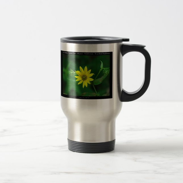 Hot Springs National Park Woodland Sunflower Gifts Travel Mug (Right)