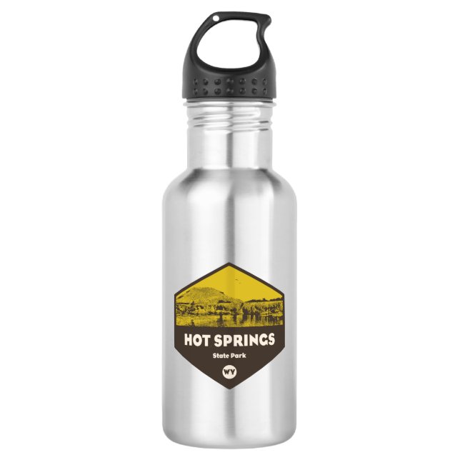 Hot Springs State Park Wyoming 532 Ml Water Bottle (Front)