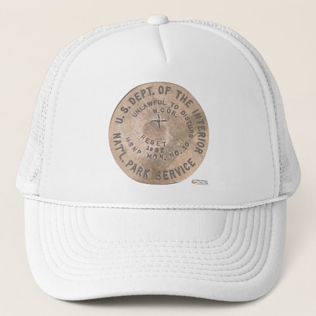 Hot Springs US Dept Of The Interior Gifts Apparel Trucker Hat (Front)
