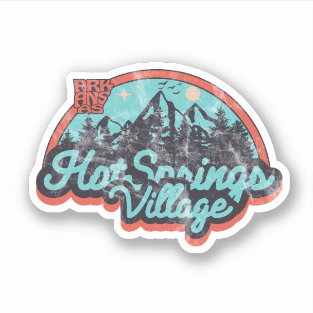 Hot Springs Village, Arkansas  Sticker (Front)