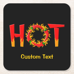 HOT SQUARE PAPER COASTER
