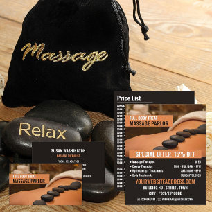 Hot Stone Massage, Massage Therapy Massage Flyer