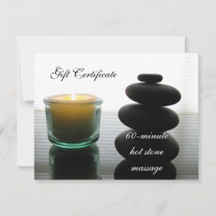 Hot Stone Massge Gift Certificate II