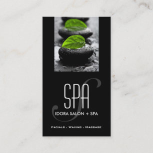 Hot Stones Spa and Massage Business Card Template