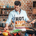 Hot Stuff Coming Through Humour Apron<br><div class="desc">Hot Stuff Coming Through Humour apron from Ricaso - Are you the life of the party in the kitchen? This "Hot Stuff Coming Through" humour apron is for the sizzling chef who knows how to bring the heat - and the laughs. Neck strap and waist ties for a perfect fit...</div>