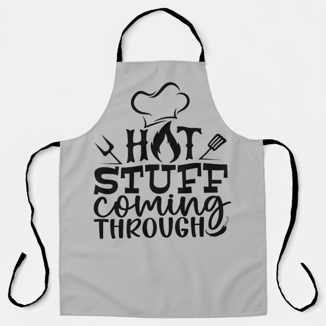 Hot Stuff Coming Through Quote Apron (Front)