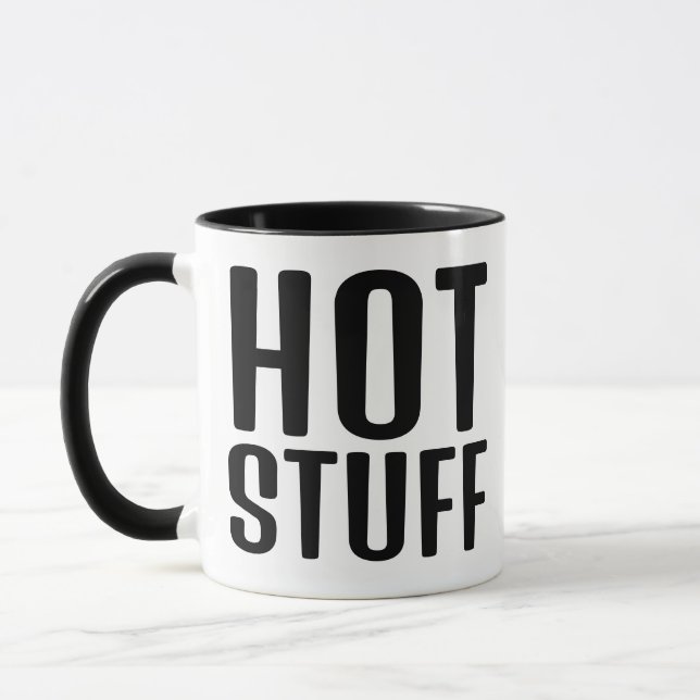 HOT STUFF FUNNY COFFEE MUG (Left)
