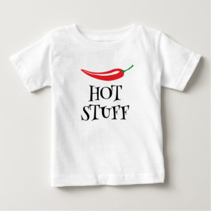 Hot Stuff funny spicy hot red cayenne chilli peppe Baby T-Shirt
