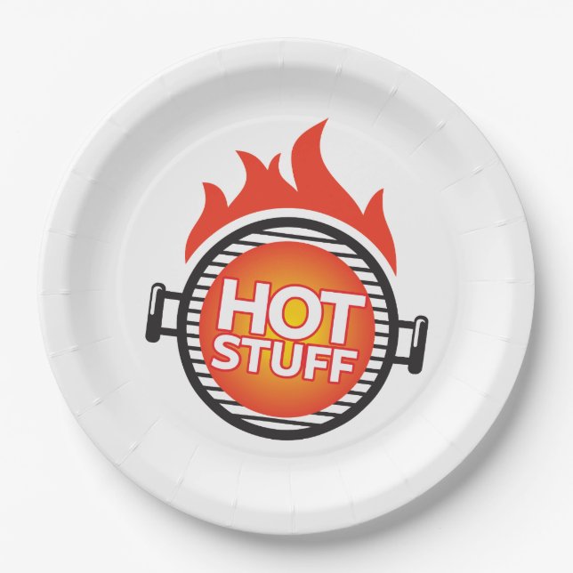 Hot Stuff Paper Plate (Front)