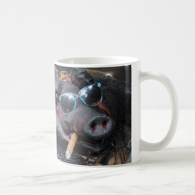 Hot Stuff Pig Coffee Mug (Right)