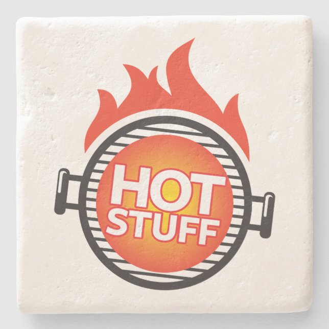 Hot Stuff Stone Coaster (Front)