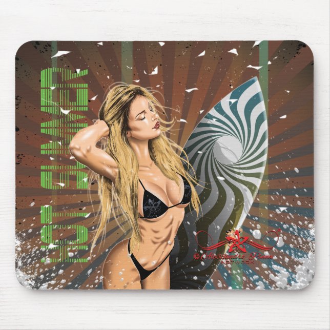 Hot Summer Mouse Mat (Front)