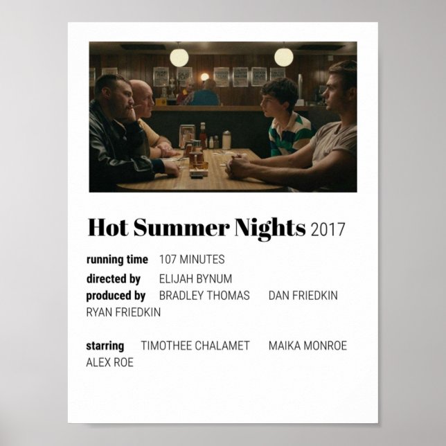 hot summer nights movie poster (Front)