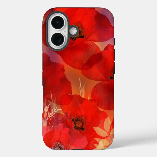 Hot summer poppies Case-Mate iPhone case (Back)