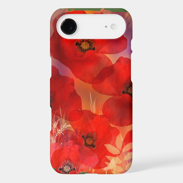 Hot summer poppies Case-Mate iPhone case (Back)