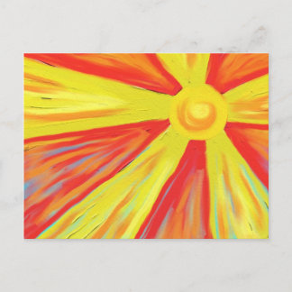 Hot Sun Rays Postcard