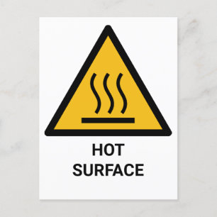 Hot Surface Warning, Extreme Heat Caution Postcard