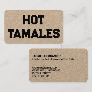 Hot Tamales Kraft Business Card