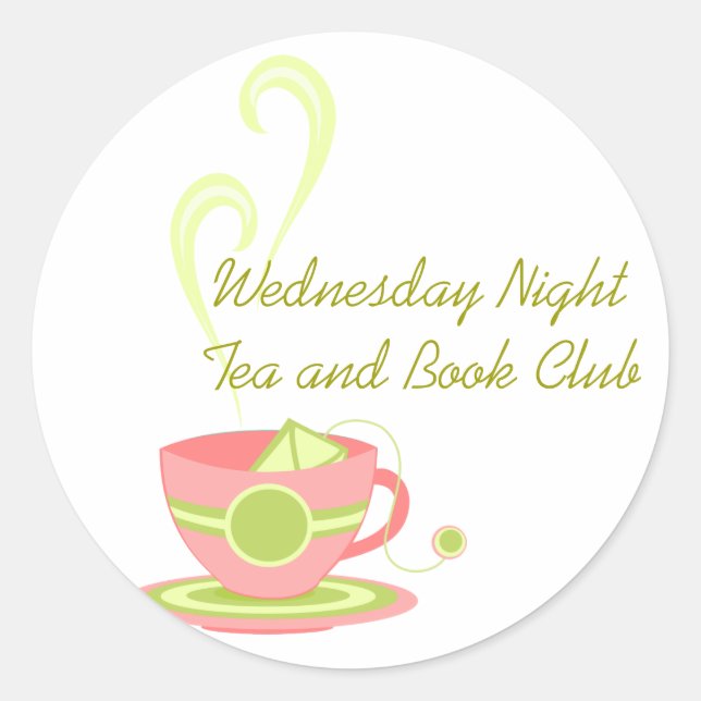 Hot Tea Classic Round Sticker (Front)