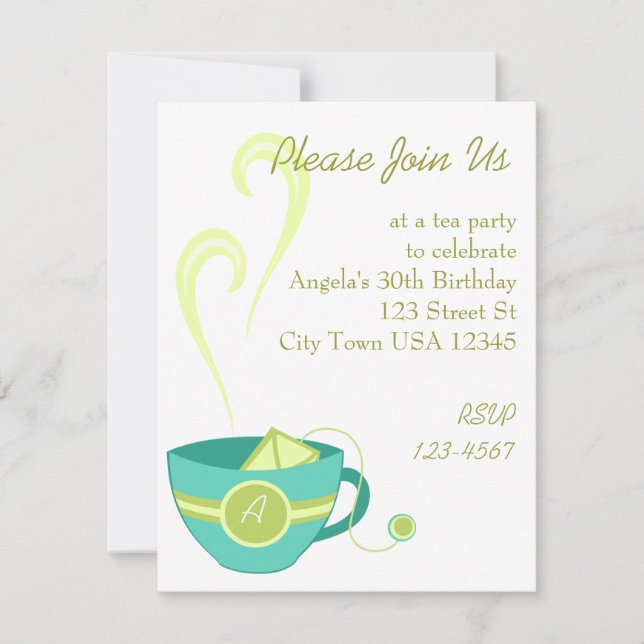 Hot Tea Invitation (Front)