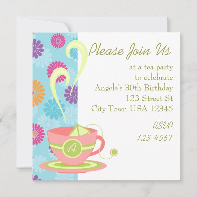 Hot Tea Invitation (Front)