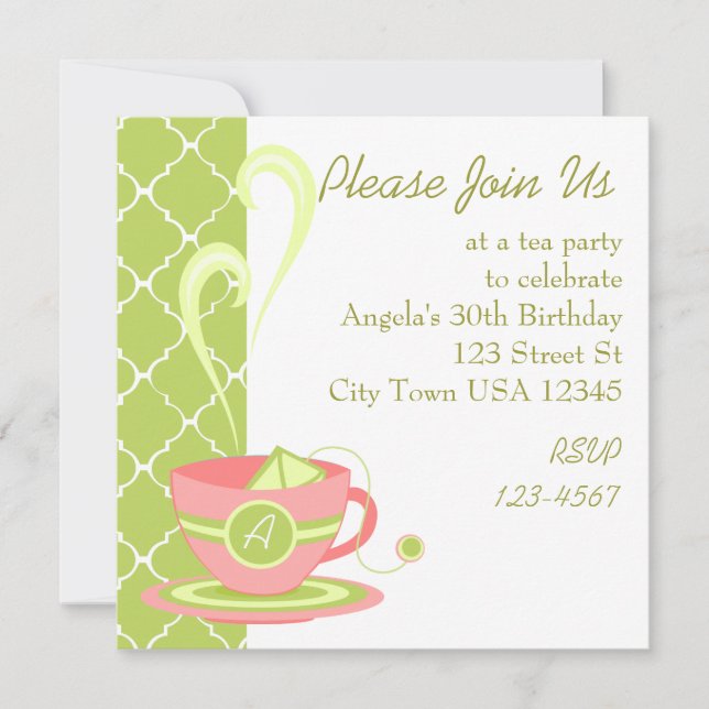 Hot Tea Invitation (Front)