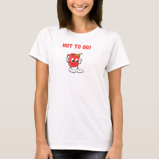 Hot to Go tshirt, women, coffee, pun, cute funny T-Shirt